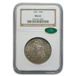 1821 Capped Bust Half Dollar MS-63 NGC CAC