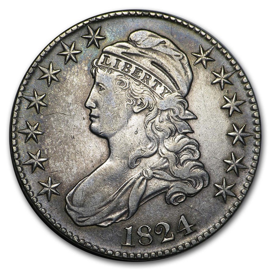 1824 Bust Half Dollar XF