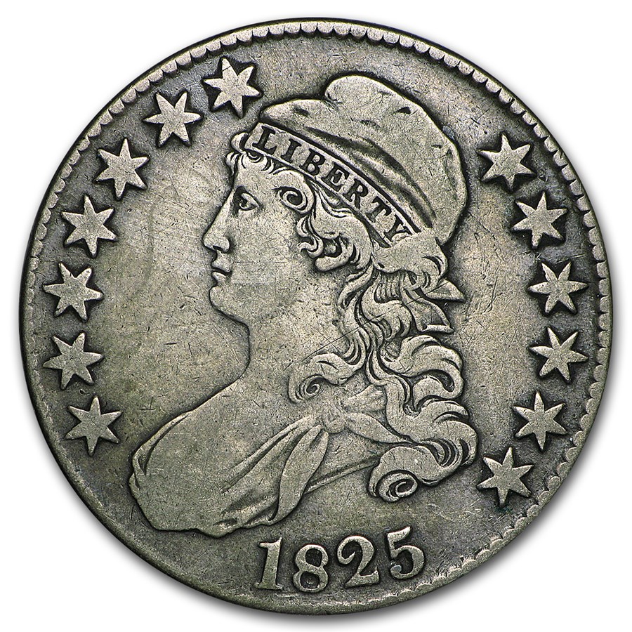 1825 Bust Half Dollar VF