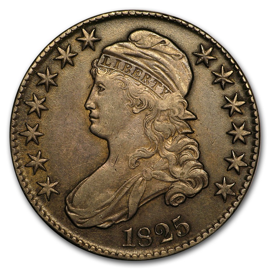 1825 Bust Half Dollar XF