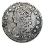 1825 Capped Bust Dime Fine
