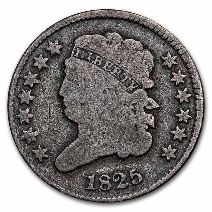 1825 Half Cent Good