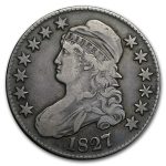1827 Bust Half Dollar Fine (Square Base 2)
