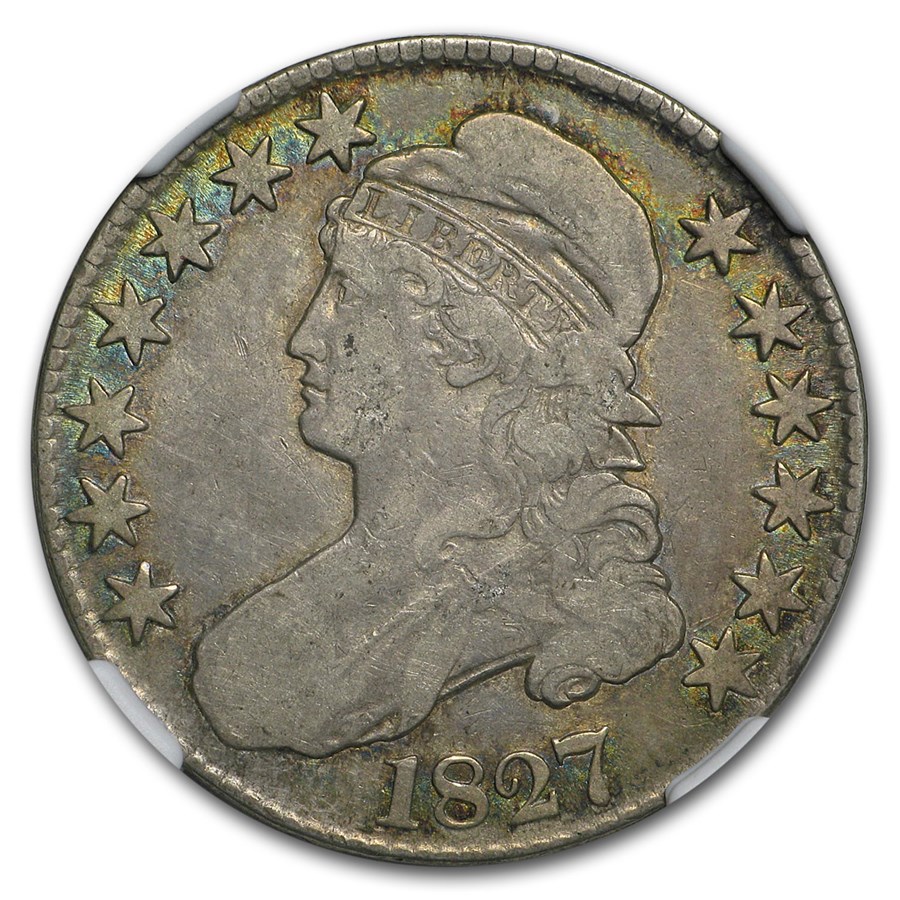 1827 Bust Half Dollar VF (Square Base 2)