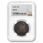 1828 Capped Bust Half Dollar AU-53 NGC