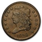 1828 Half Cent 13 Stars AU