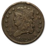 1828 Half Cent 13 Stars XF