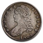 1829/7 Bust Half Dollar XF