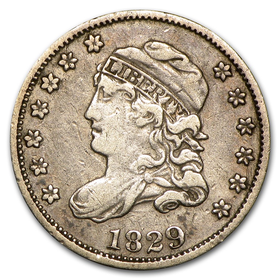 1829 Capped Bust Half Dime VF