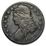 1830 Bust Half Dollar Fine (Small 0)