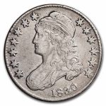 1830 Bust Half Dollar VF (Small 0)
