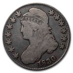 1830 Bust Half Dollar VG (Small 0)