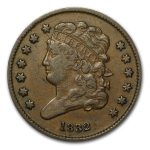 1832 Half Cent VF