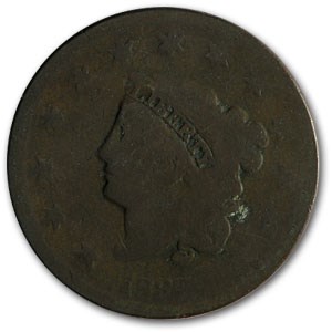 1832 Large Cent Lg Letters Good