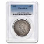 1833 Bust Half Dollar XF-40 PCGS