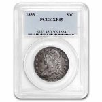 1833 Bust Half Dollar XF-45 PCGS