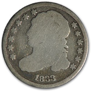 1833 Capped Bust Dime Good