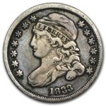 1833 Capped Bust Dime VF