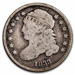 1833 Capped Bust Dime VG