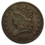 1833 Half Cent Fine