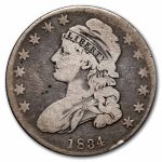 1834 Bust Half Dollar Fine (Lg Date, Lg Letters)