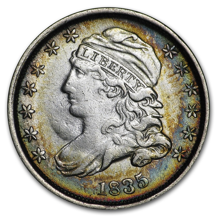 1835 Capped Bust Dime XF