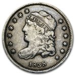 1835 Half Dime Small Date/Small 5¢ VF