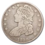 1836 Bust Half Dollar VG (Lettered Edge)
