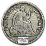 1837-1873 Liberty Seated Half Dimes Avg Circ
