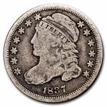 1837 Capped Bust Dime Fine