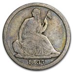 1837 Liberty Seated Half Dime Large Date Good
