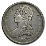 1837 Reeded Edge Half Dollar XF