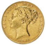 1838-1874 Great Britain Gold Sovereign Victoria Shield Avg Circ