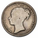 1838-1887 Great Britain Silver Shilling Victoria Avg Circ