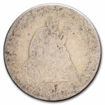 1838-1891 Liberty Seated Quarter Worse Than Cull