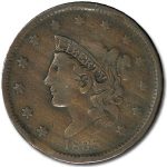 1838 Large Cent VF Details