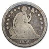 1838 Liberty Seated Dime Large Stars Good