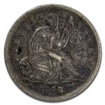 1838 Liberty Seated Half Dime No Drapery/Small Stars XF