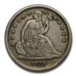 1839-O Liberty Seated Dime XF