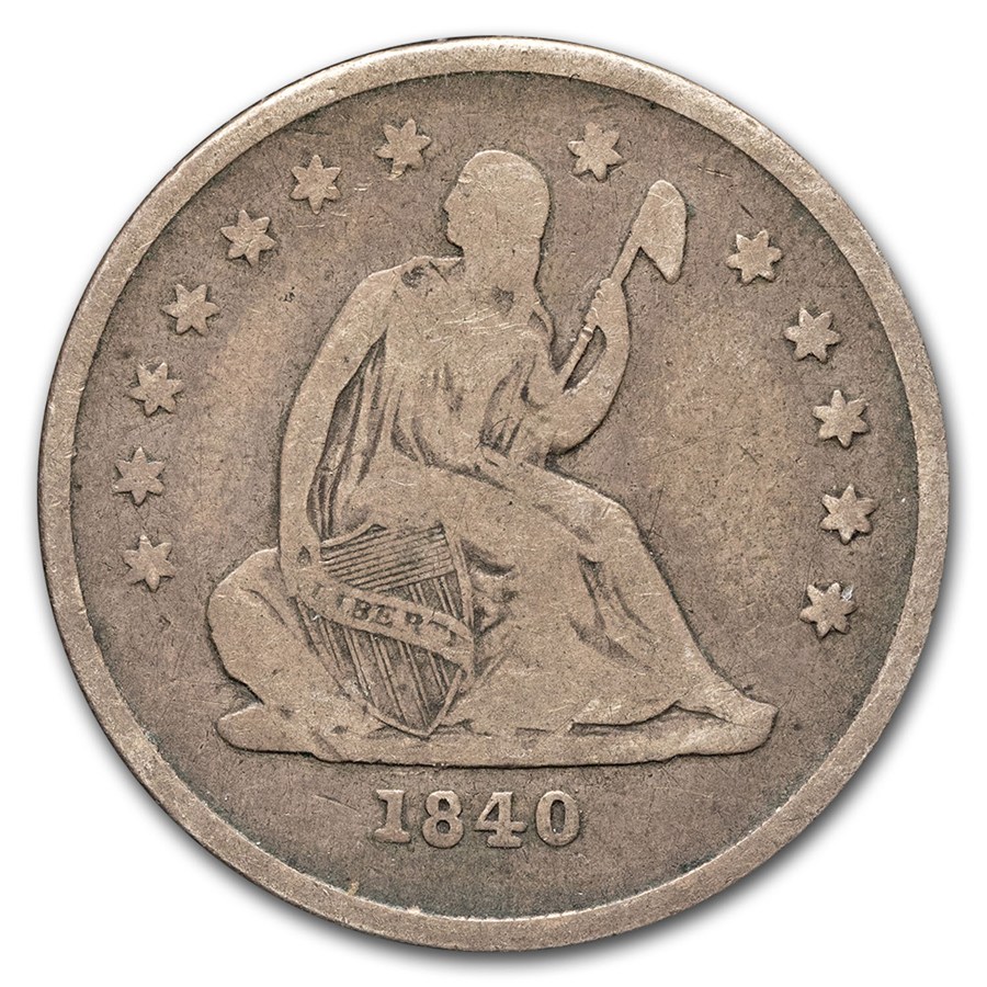 1840-O Liberty Seated Quarter No Drapery Fine
