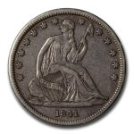 1841 Liberty Seated Half Dollar XF