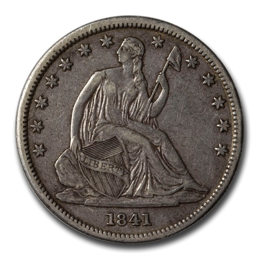 1841 Liberty Seated Half Dollar XF