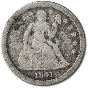 1841-O Liberty Seated Dime VG