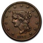 1842 Large Cent XF