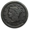 1843 Large Cent Mature Head, Lg Letters VG