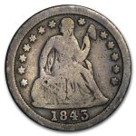 1843 Liberty Seated Dime Good