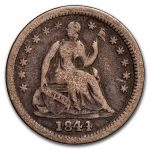 1844 Liberty Seated Half Dime Fine
