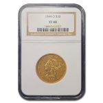 1844-O $10 Liberty Gold Eagle XF-40 NGC