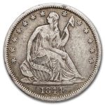 1844-O Liberty Seated Half Dollar XF
