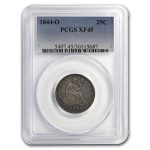 1844-O Liberty Seated Quarter XF-45 PCGS